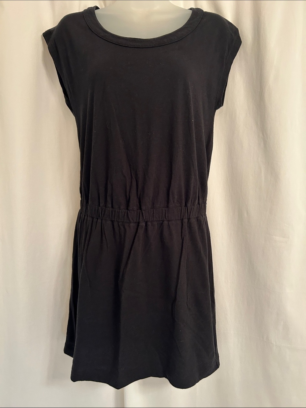 Banana Republic Black Sleeveless Elastic Waist Casual Dress
